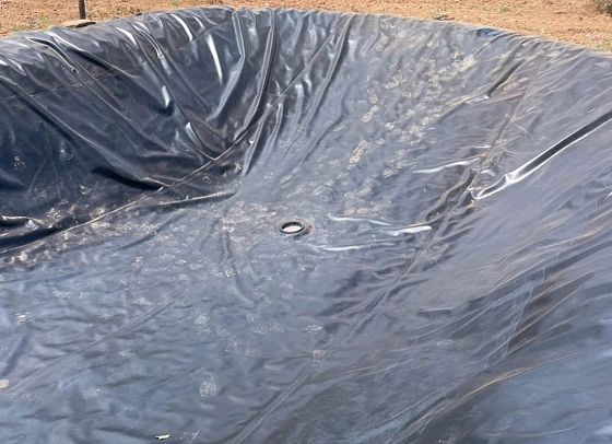 Impermeabilización de balsa de riego 15x9, lámina EPDM Rollgum One 1,5. Impermeabilización de balsa de riego 15x9, lámina EPDM Rollgum One 1,5.