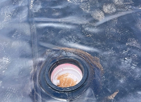 Impermeabilización de balsa de riego 15x9, lámina EPDM Rollgum One 1,5. Impermeabilización de balsa de riego 15x9, lámina EPDM Rollgum One 1,5.