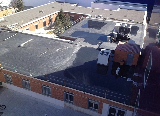 Hospital Provincial, Edificio Salud Mental, Zamora: Impermeabilización cubierta con lámina EPDM sistema flotante 1.100,00 m2